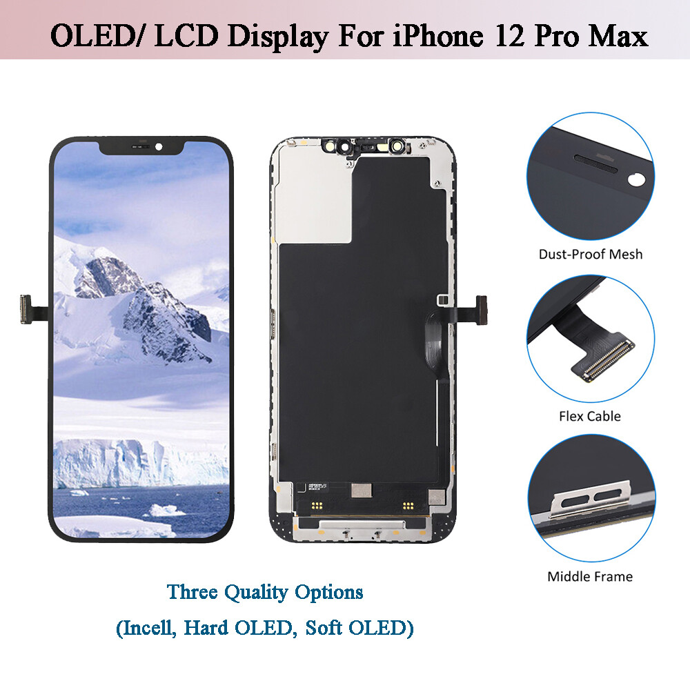 OLED / LCD Display Touch Screen Digitizer For iPhone 12 Pro Max 6.7" Replacement