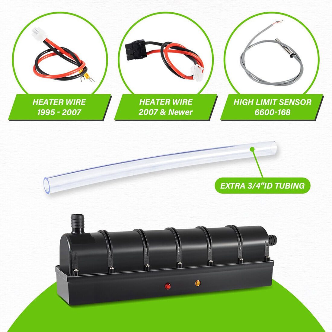 Lo-Flo Heater for Sundance/Jacuzzi Spa Hot Tubs 5.5kW w/Hi Limit Sensor 6500-310