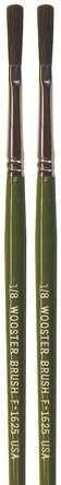 Wooster 0.125" Ox Hair Letterer Artist Paintbrush 2-Pack, F1625-0.125-2PK