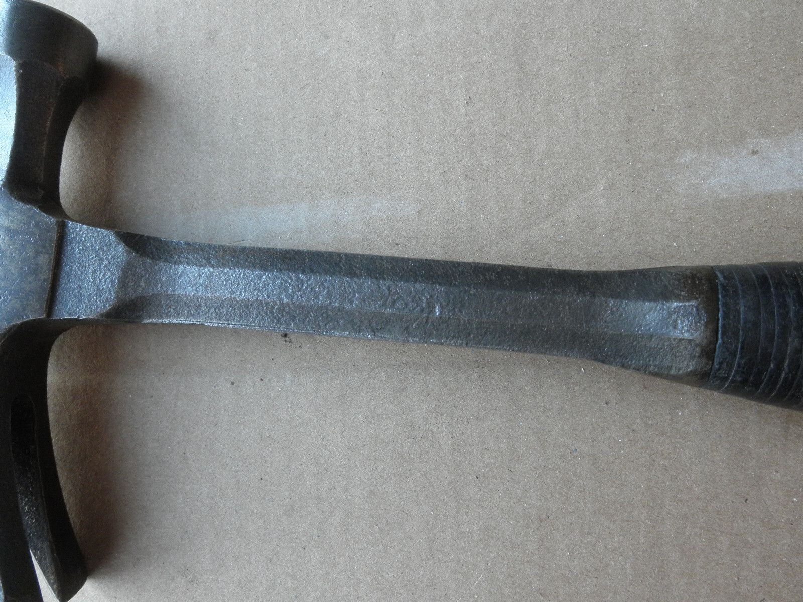 Vintage CRAFTSMAN Leather Handle Raised Logo Hammer