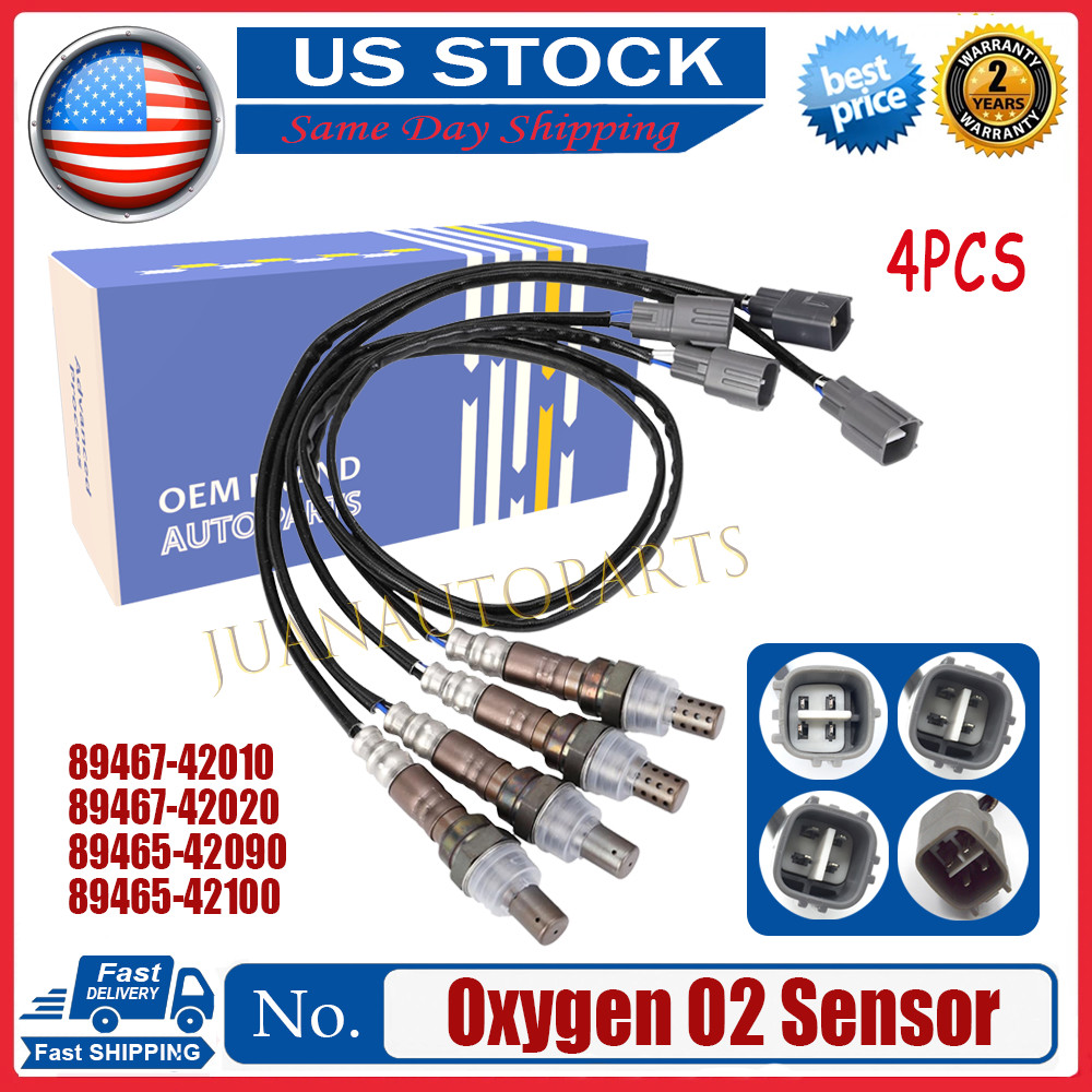 4Pcs Oxygen O2 Sensor Upstream & Downstream OEM For 2001-2003 Toyota RAV4 2.0L