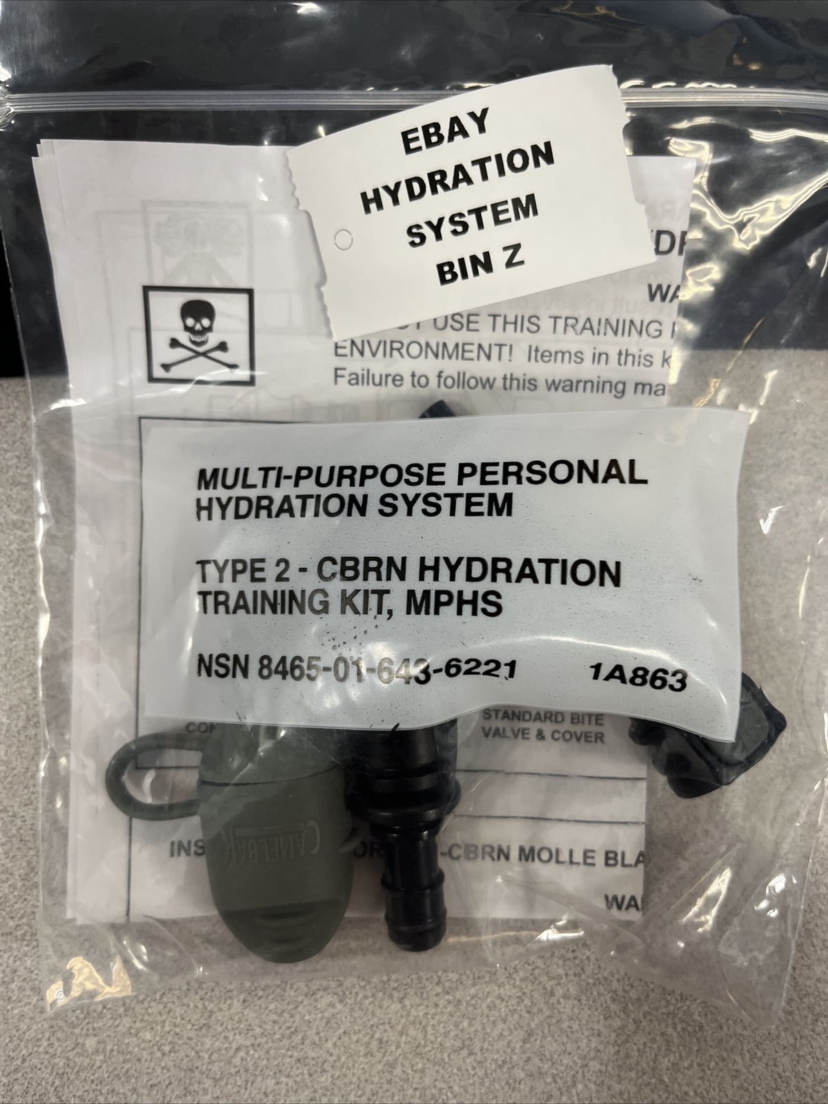 NWT, Multi-Purpose Personal Hydration System, Use With Or Without Mask, Bin Z