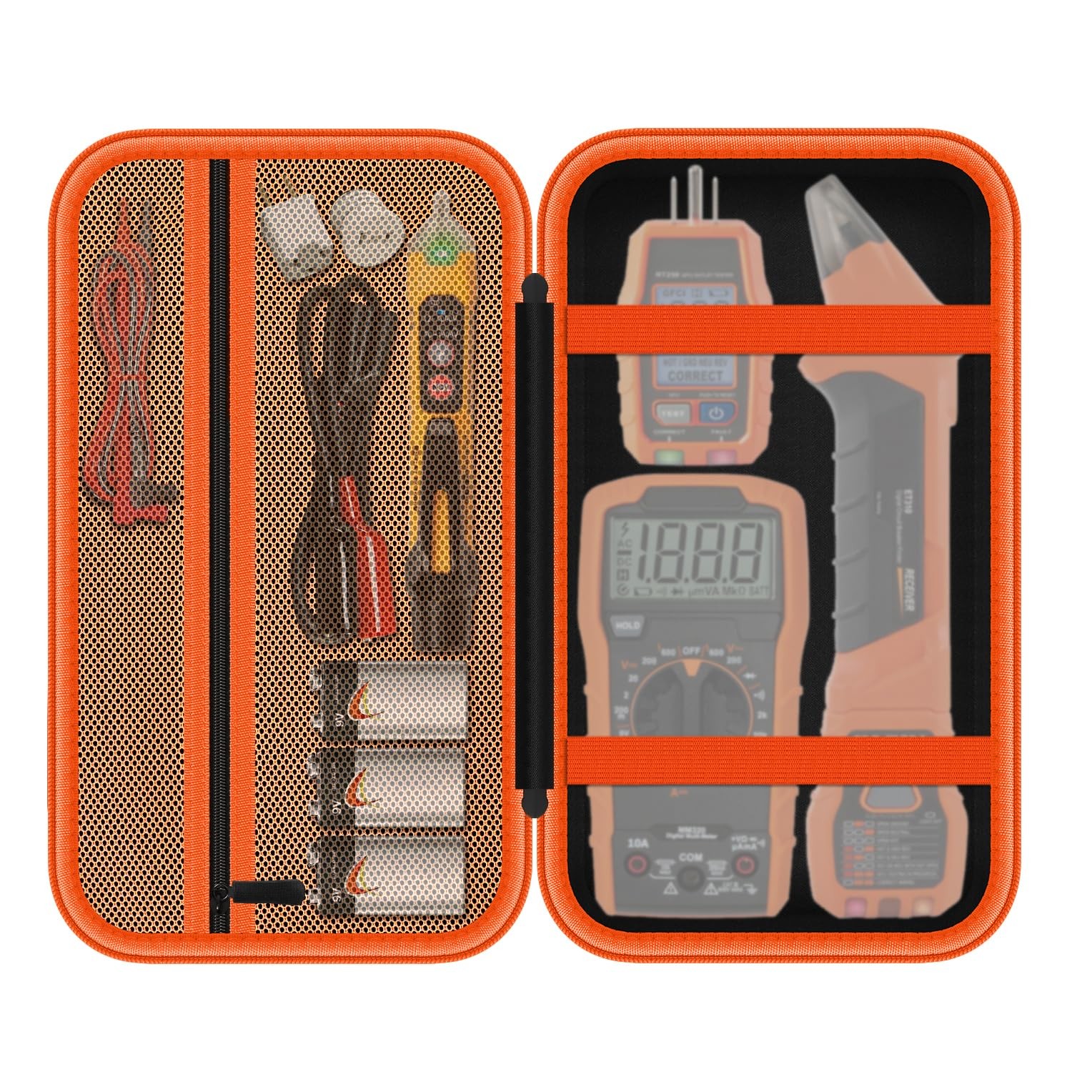 Storage Case Only for Klein Tools Electrical Large, Large Black&Orange
