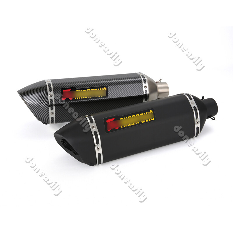 Motorcycle Exhaust System Muffler Tail Pipe Slip-on 51mm Modified Silencer Steel