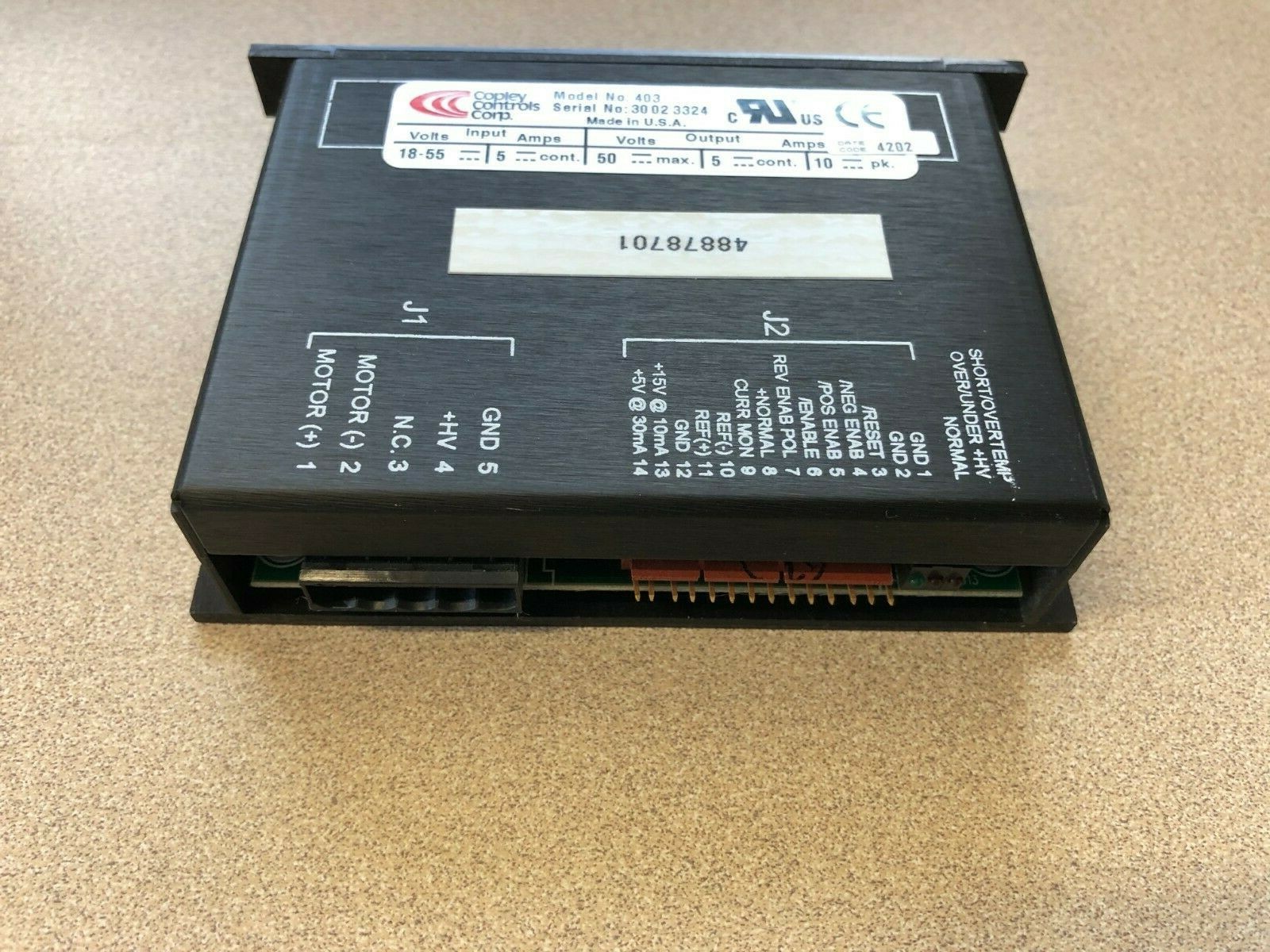 Universal Instruments 48878701 Servo Amp Copley Controls Model 403