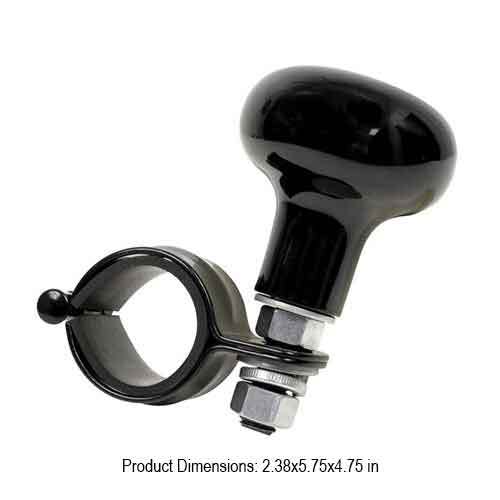 Black Steering Wheel Suicide Spinner Power Handle Knob Car & Truck - SMILE FACE