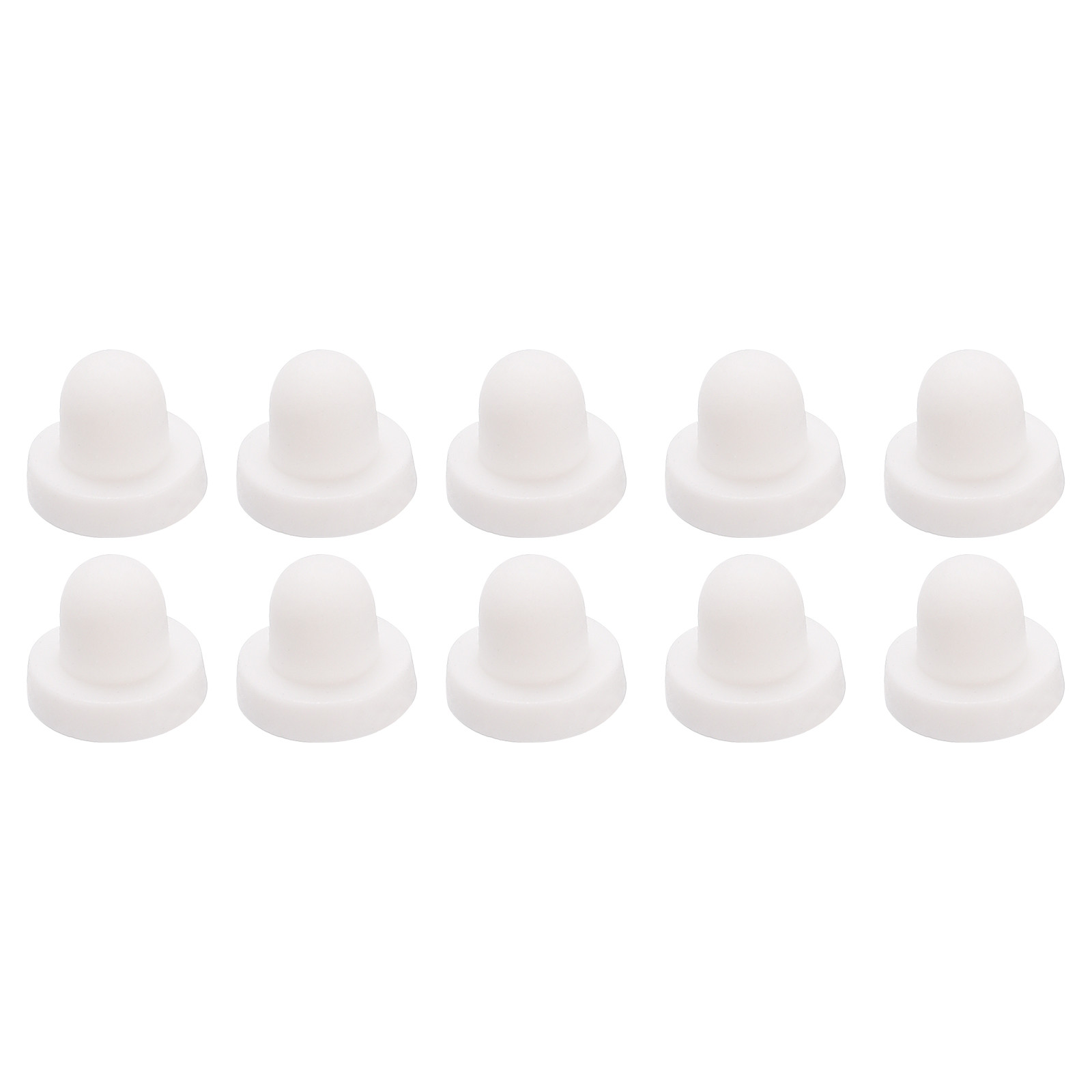 Earring Backs, 50pcs - Silicone Soft Earring Backs for Studs (White,6mm)