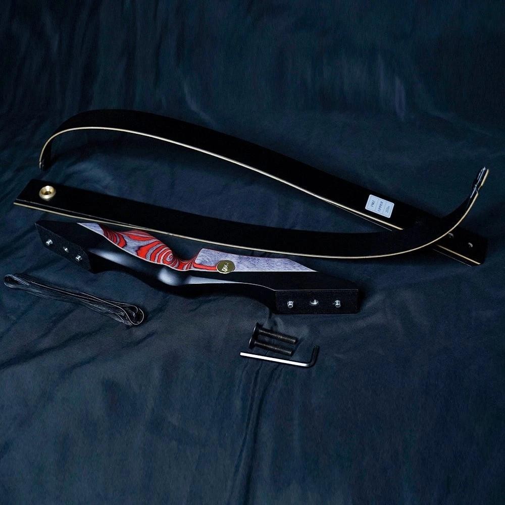PMZ Traditional 60" Takedown Recurve Bow 20-60lbs for Archery Practice RH