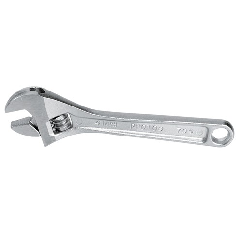 Proto J708B 8 in Adjustable Wrench Satin Finish Extra Wide Jaw I-Beam Handle