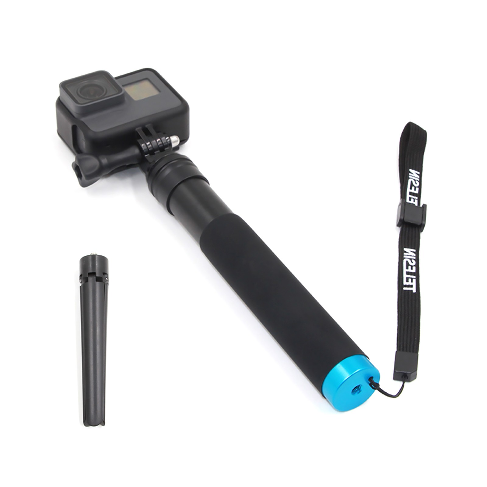Aluminum Selfie Stick Holder Tripod Phone Strap For GoPro Hero 7 6 5 4 Camera F
