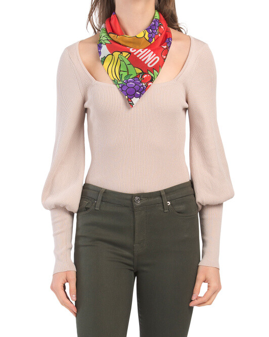 MOSCHINO Made In Italy Silk Foulard