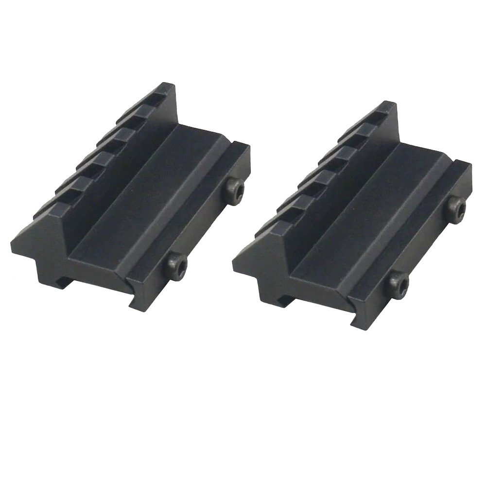 2pcs 45 Degree 5 Slot Picatinny Rail Offset Mount/Quick Release 3 Slot Mount US