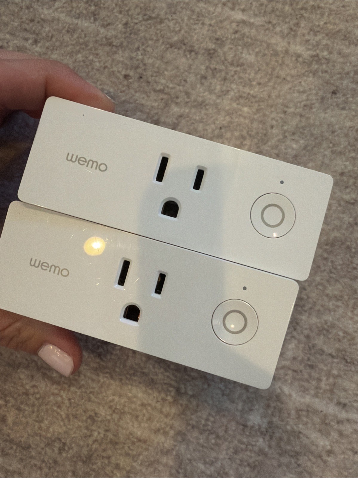 2 Wemo Mini F7C063 WiFi Smart Plugs Ships Same Day