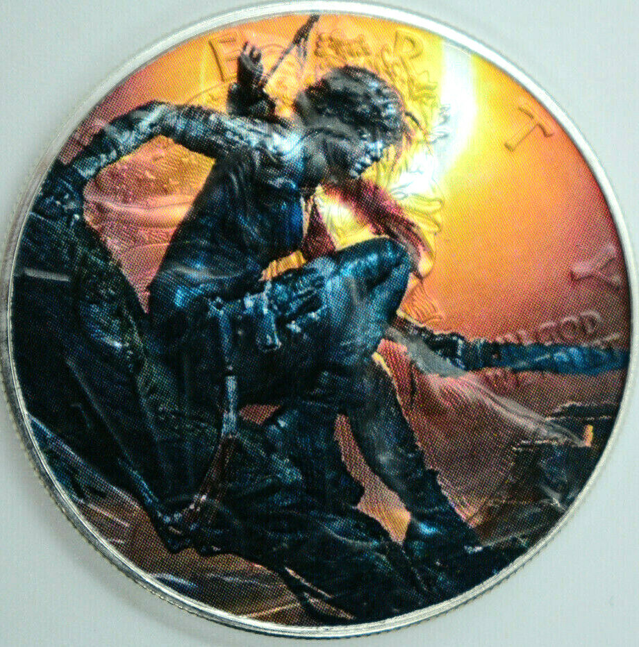 Tomb Raider -  American Silver Eagle 1oz .999 Limited Edition Silver Dollar Coin