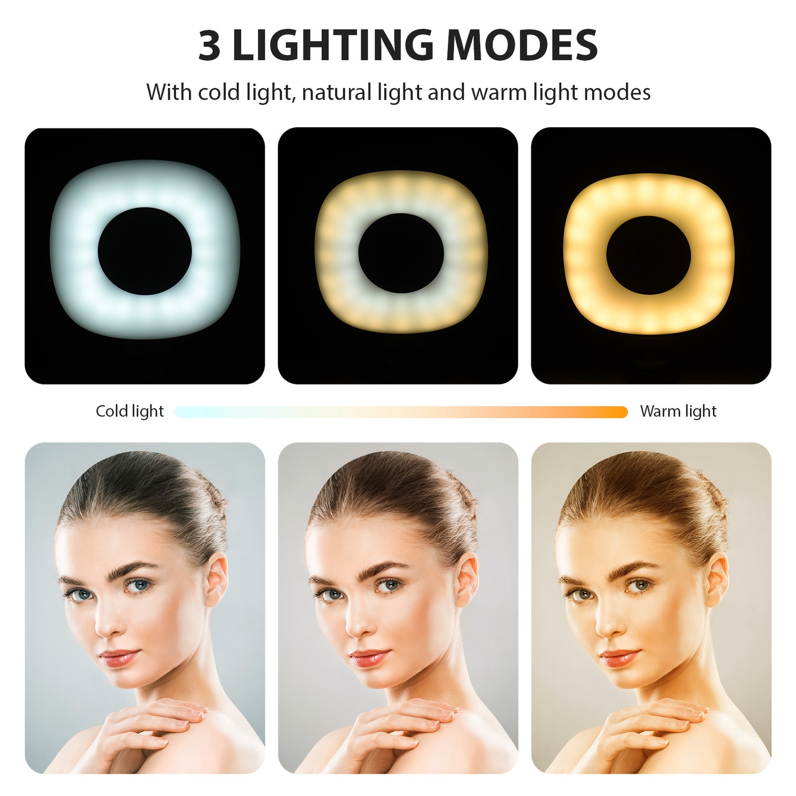 2 Pack LED Video Light Camera Light Photography LED Fill Light 3 VPGE