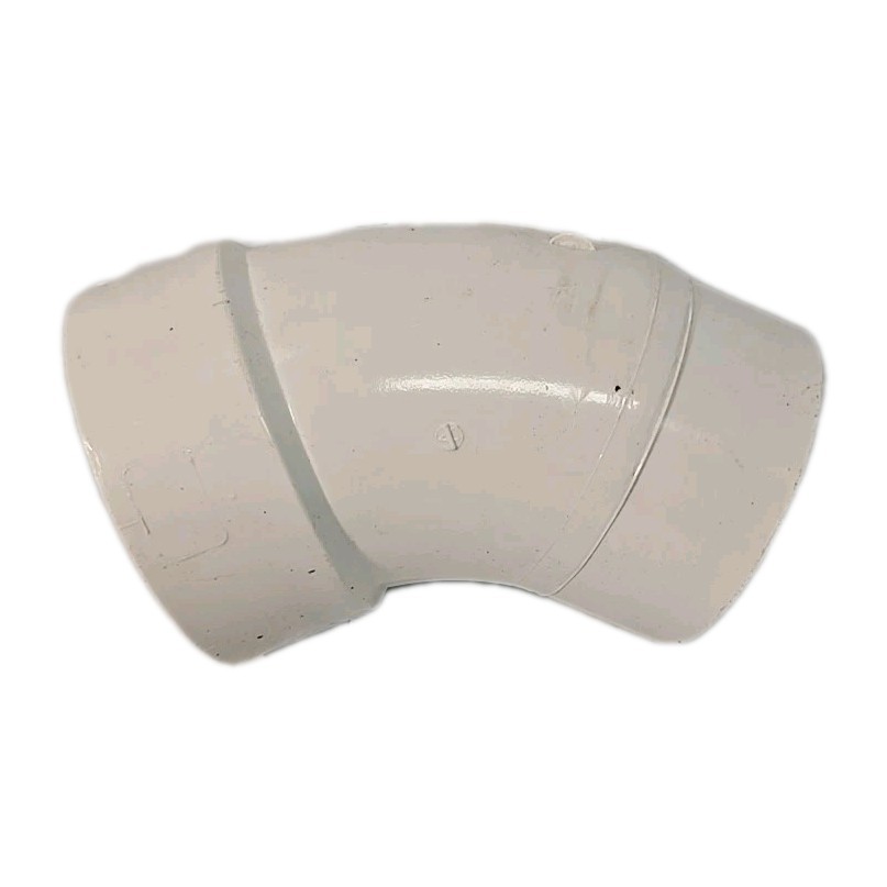 Nibco 45 Degree Elbow Pipe Fitting PVC DWV White 2" 4806-2