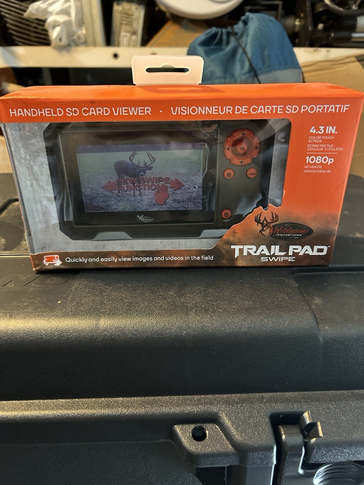 Wildgame Innovations Trail Pad Swipe Hand Held SD Card Viewer 4.3inch 1080p NEW