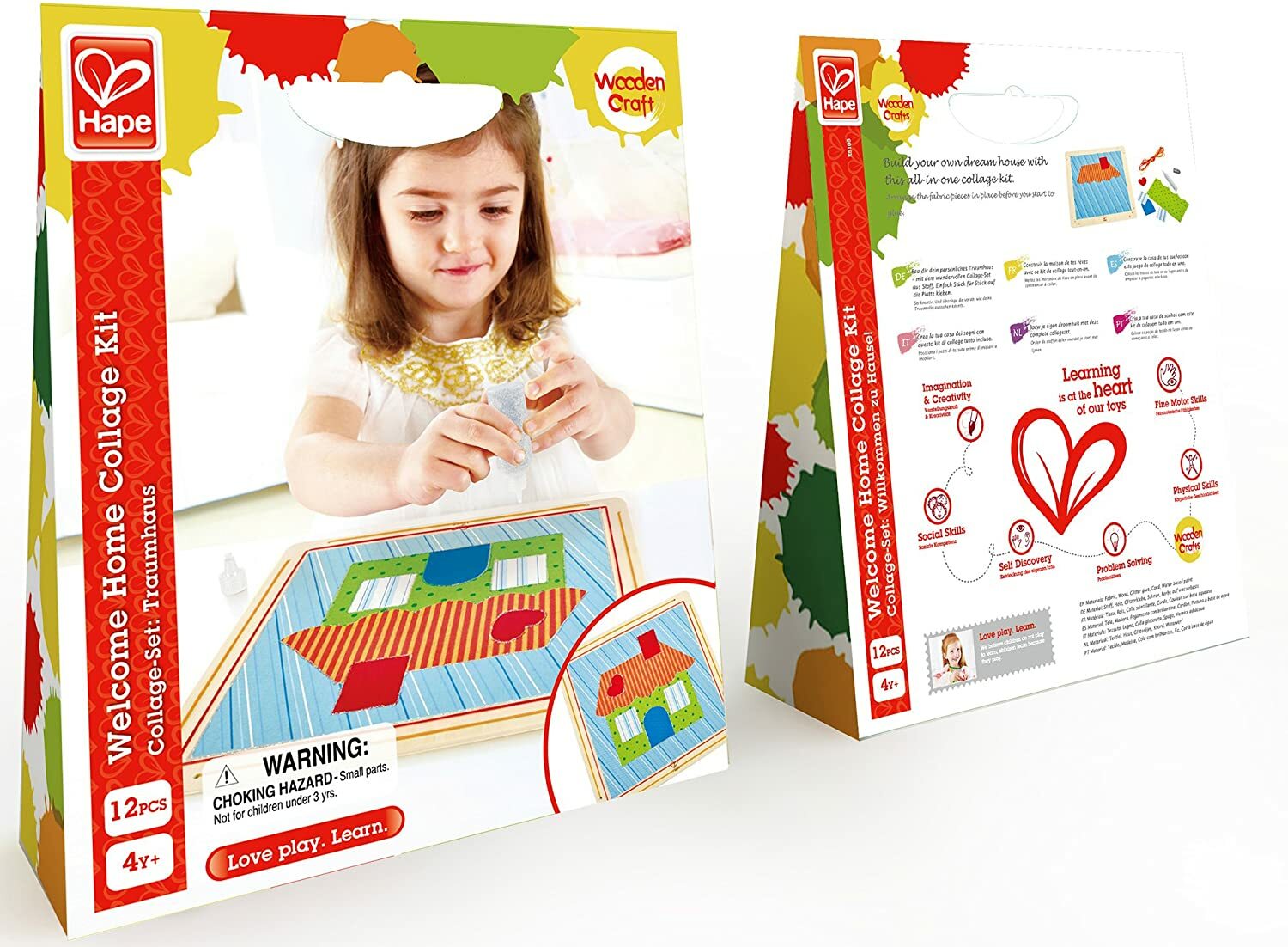 Hape Welcome Home Kid's Arts and Crafts Collage Kit