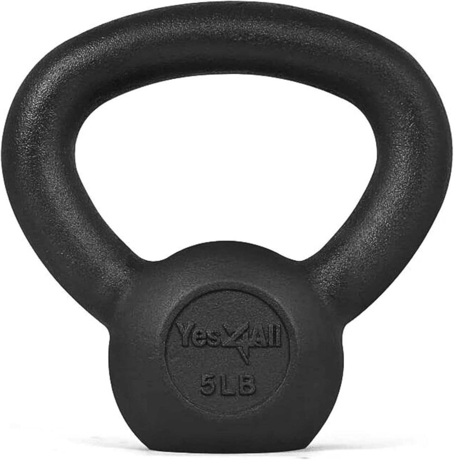 5 LB Solid Cast Iron Kettlebell - High-Quality Weight for Full Body Workout