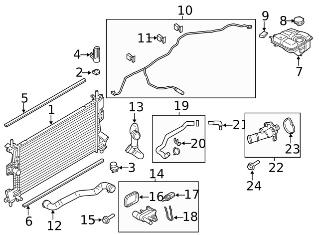 Genuine Ford Engine Coolant Temperature Sensor 7C1Z-12A648-A