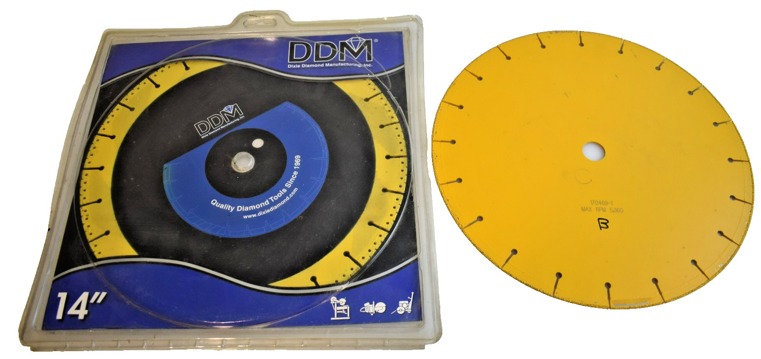 Dixie Diamond Manufacturing 14" Diamond Concrete Saw Blade Lot of 2