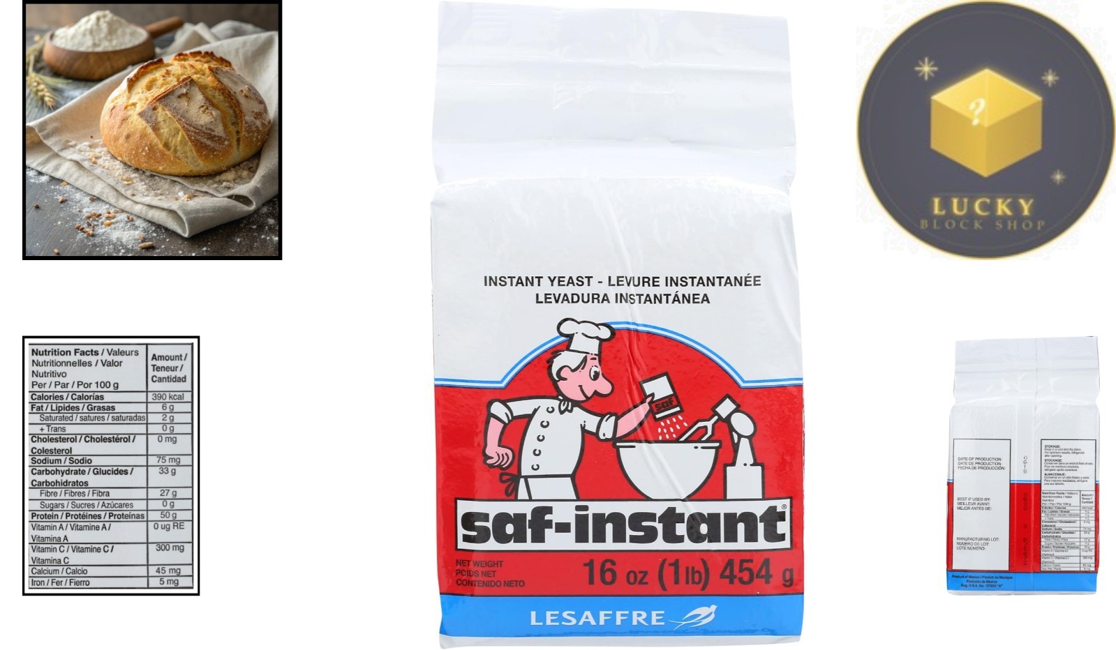 1 Pound Instant Yeast - Quick and Reliable Baking Solution