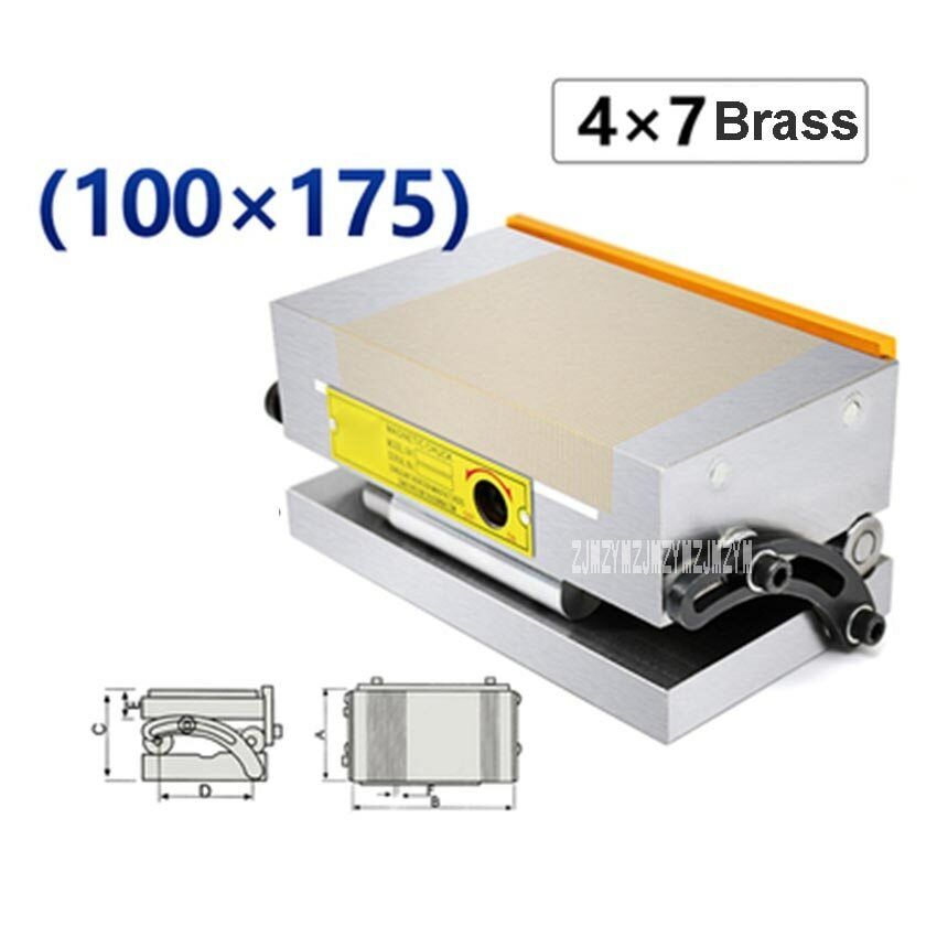 Grinder disc sine angle strong permanent magnet brass ultra-thin magnetic table