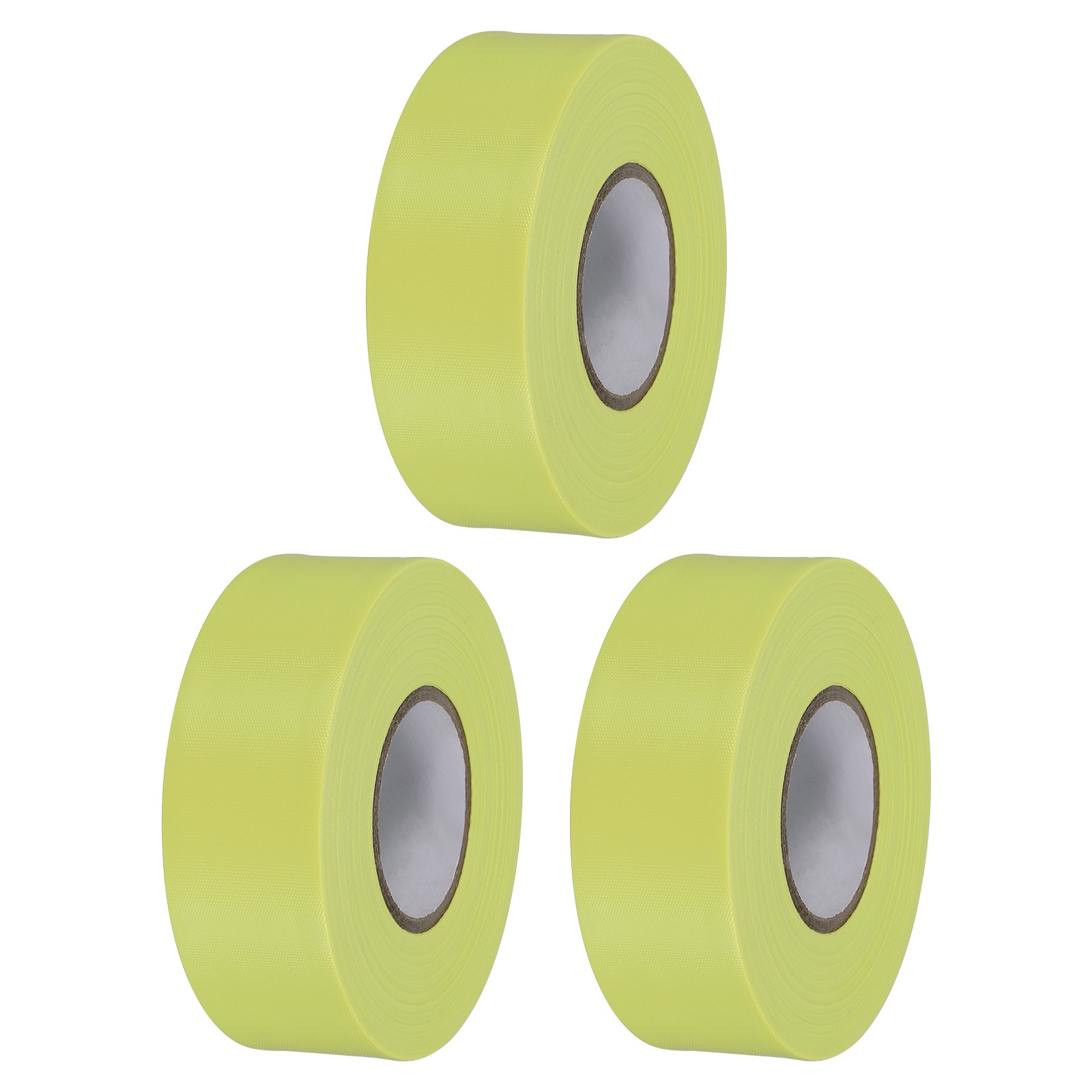 Signage tape 1.2\"x148', 3pcs PVC non-stick for neon, yellow