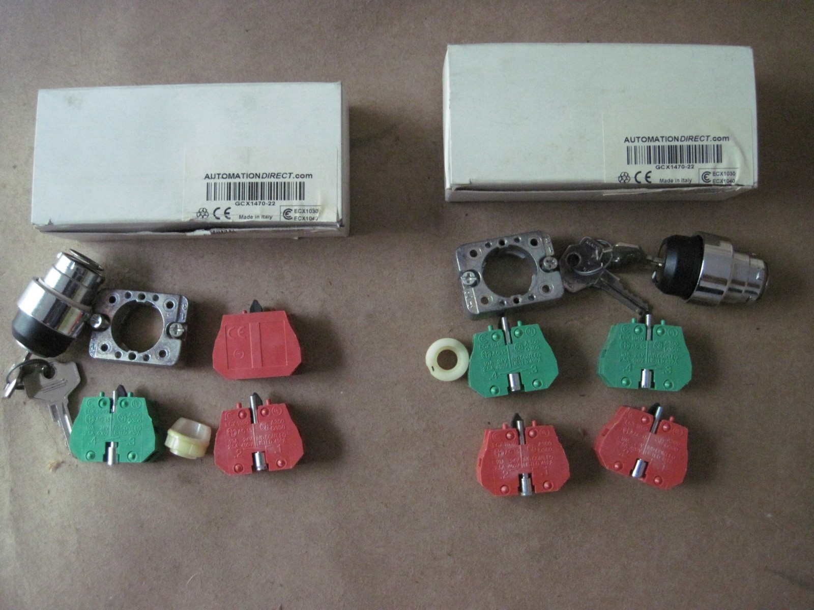 (1+) Automation Direct GCX1470-22 Keyed Selector Switches