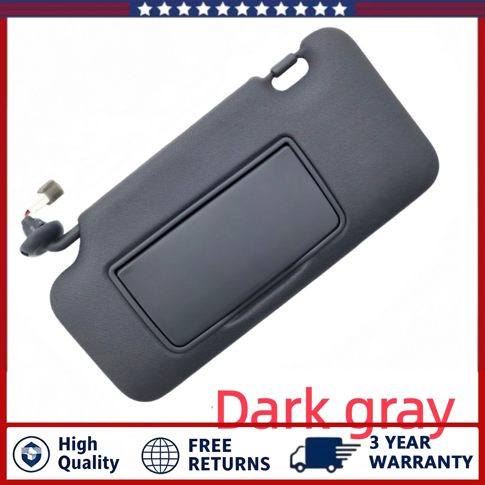 Driver Side Left Interior Sun Visor For Honda HR-V 2016-2022 For 83280-T7W-A12ZA