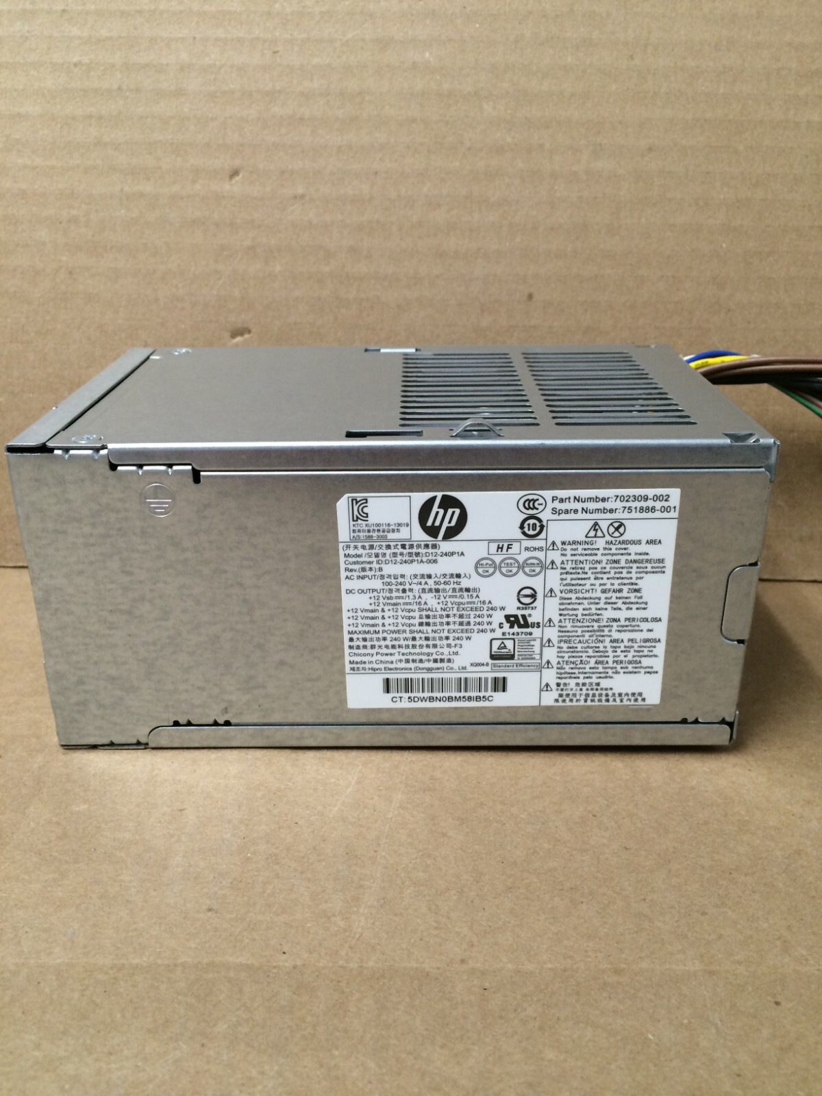HP Elitedesk 600 800 G1 SFF Power Supply 240W 751886-001 702307/702309-001/002