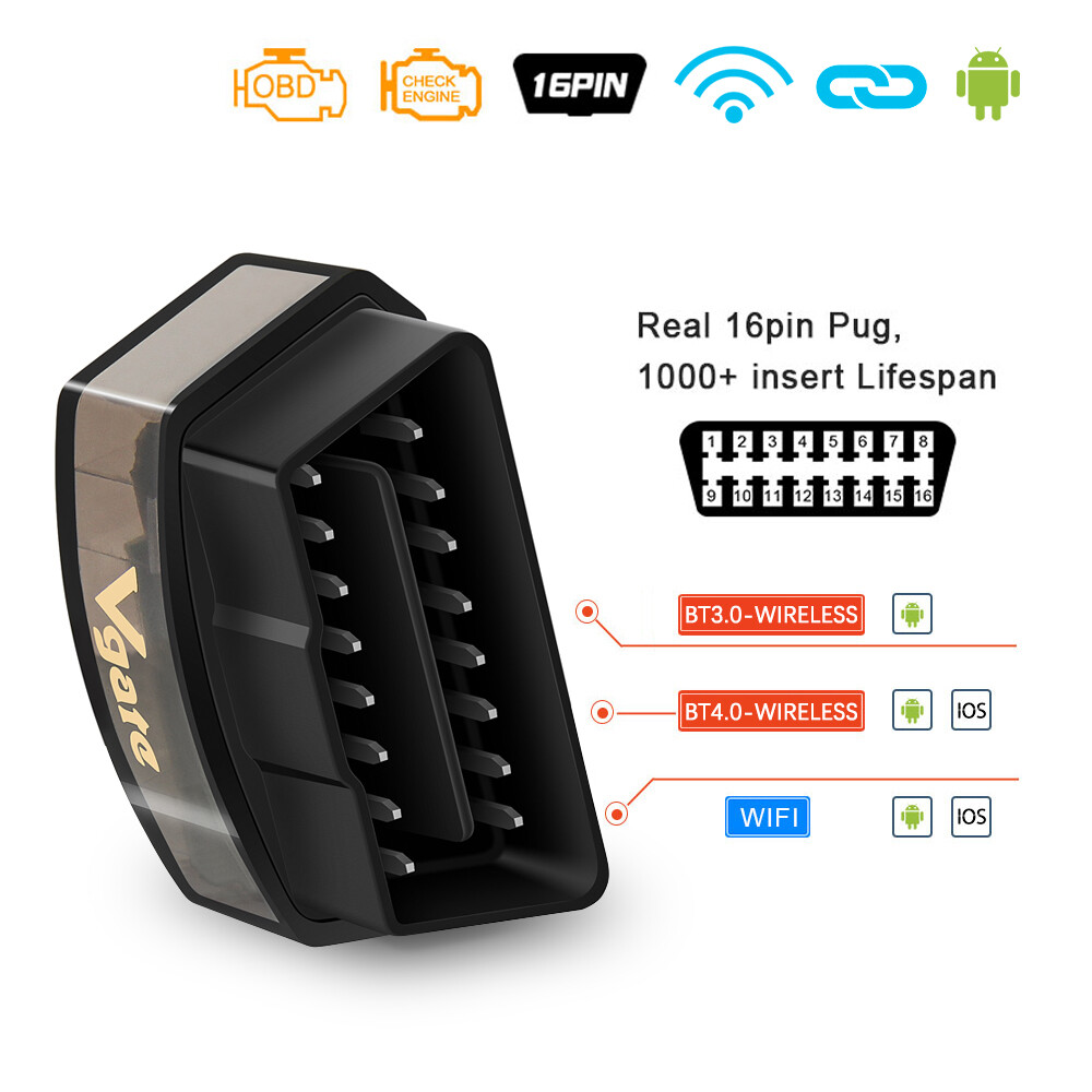 ICar Pro Bluetooth4.0 OBD2 ELM327 Diagnostic Fault Scanner Tool Code Read