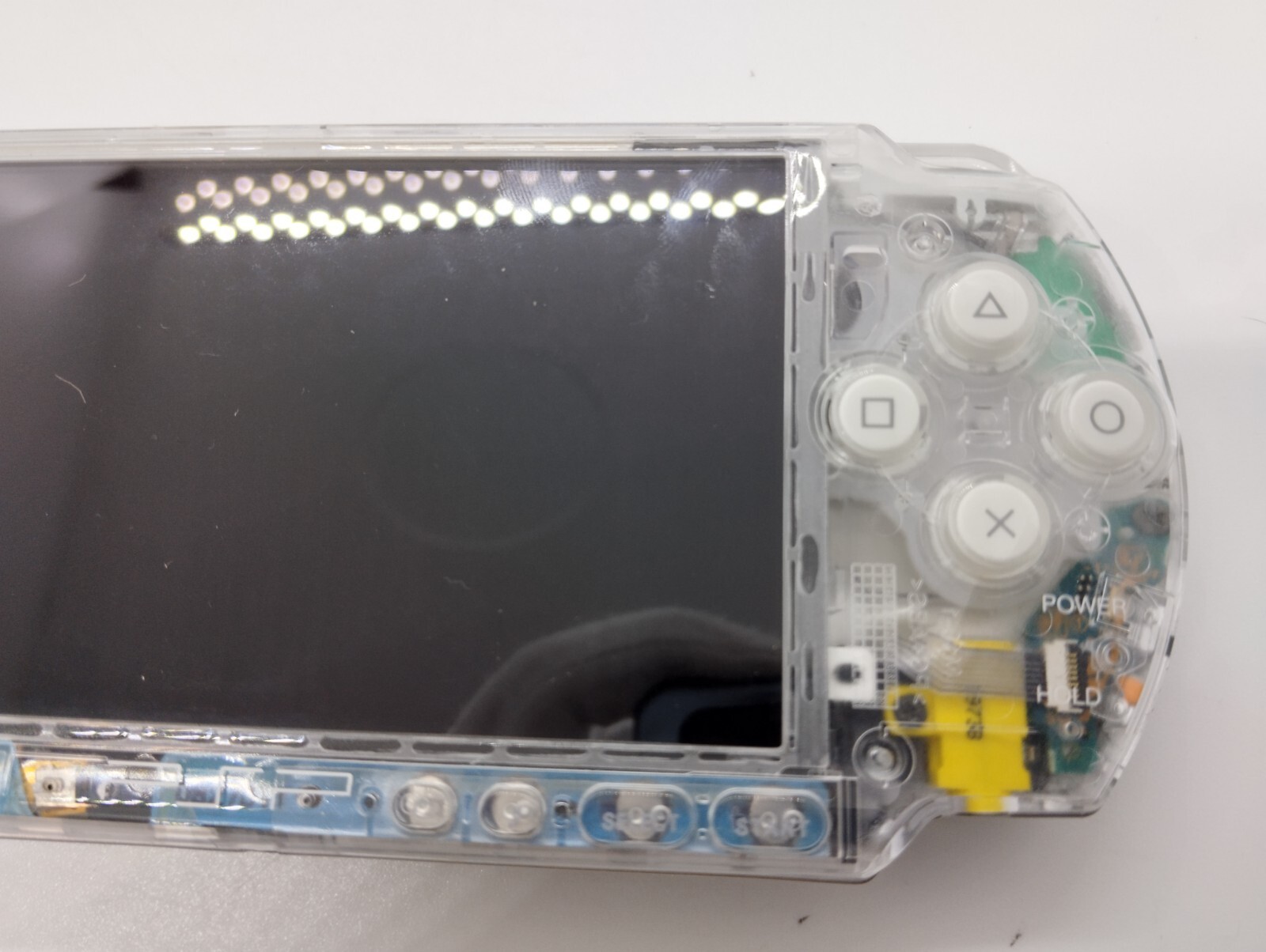 Sony PSP-3000 Playstation Portable Handheld Console Clear Shell Custom