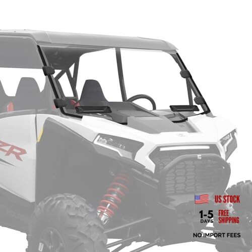 Full Front Windshield for 2025 Polaris RZR XP 1000 Accessories, Clear Hard
