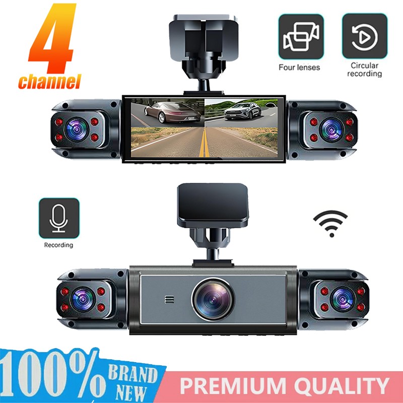 Wireless Dashcam Front and Rear Camera System,Rechargeable 360 1080P Dash Cam