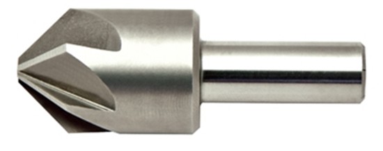 Alfa Tools C6F50556A 1-1/2" x 3/4" High-Speed Steel 60° 6 Flute Countersink