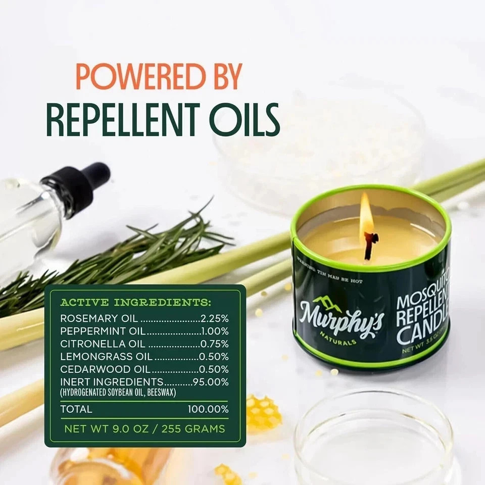 Murphy'S Naturals Mosquito Bug Repellent Candles for Outdoor Patio, Citronella &