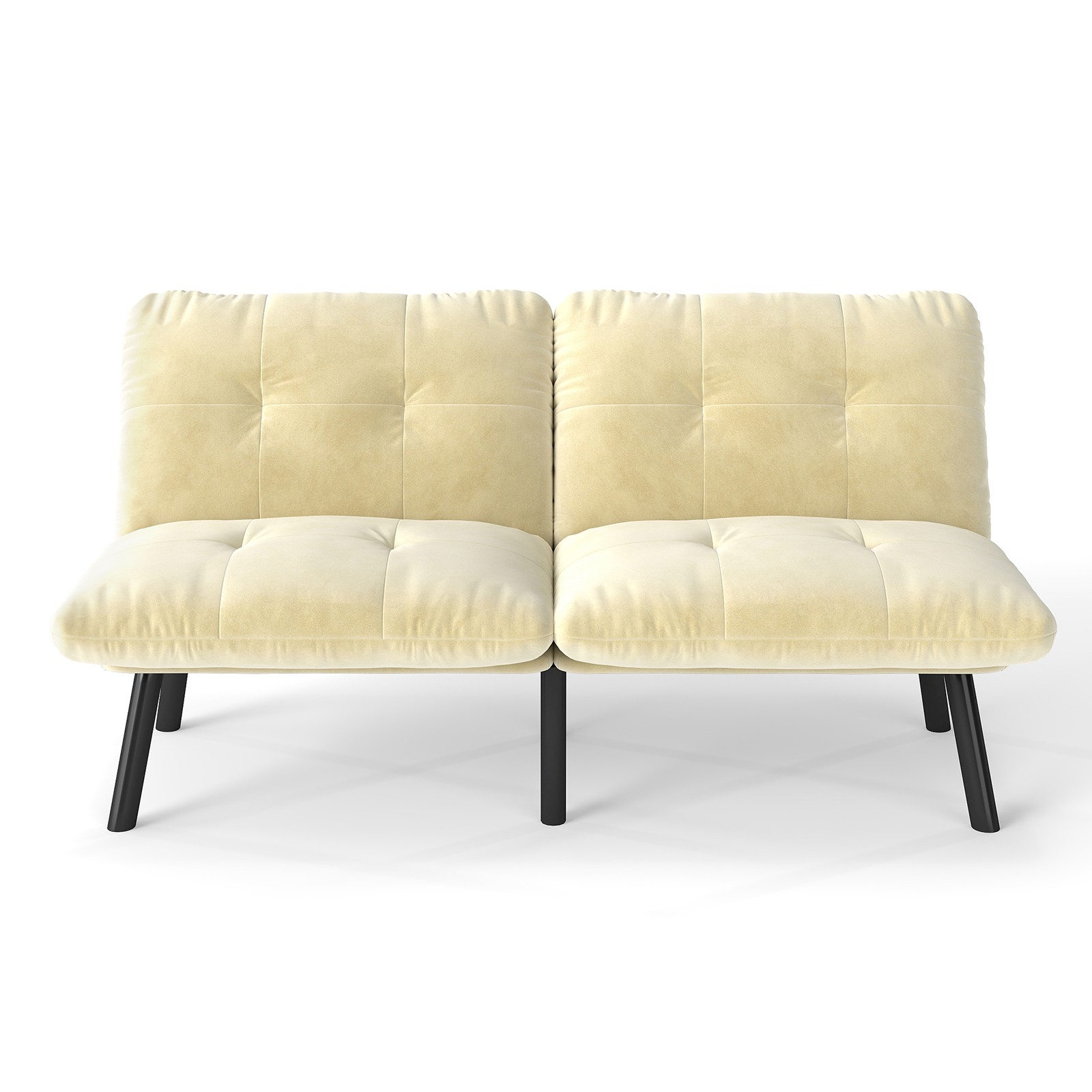 Cream Convertible Folding Modern sofa Bed