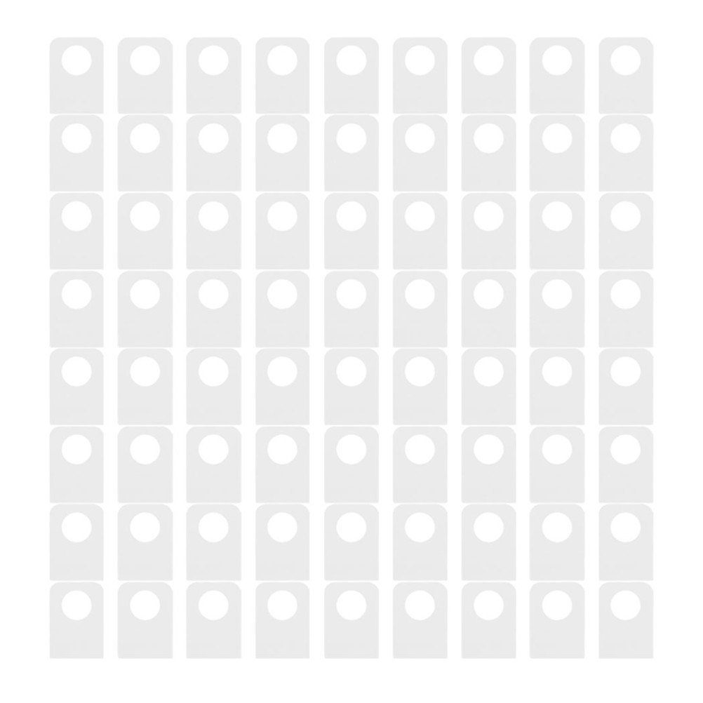 300Pcs Reusable Adhesive Hooks Tabs Clear Plastic Hang Tabs for Retail Display