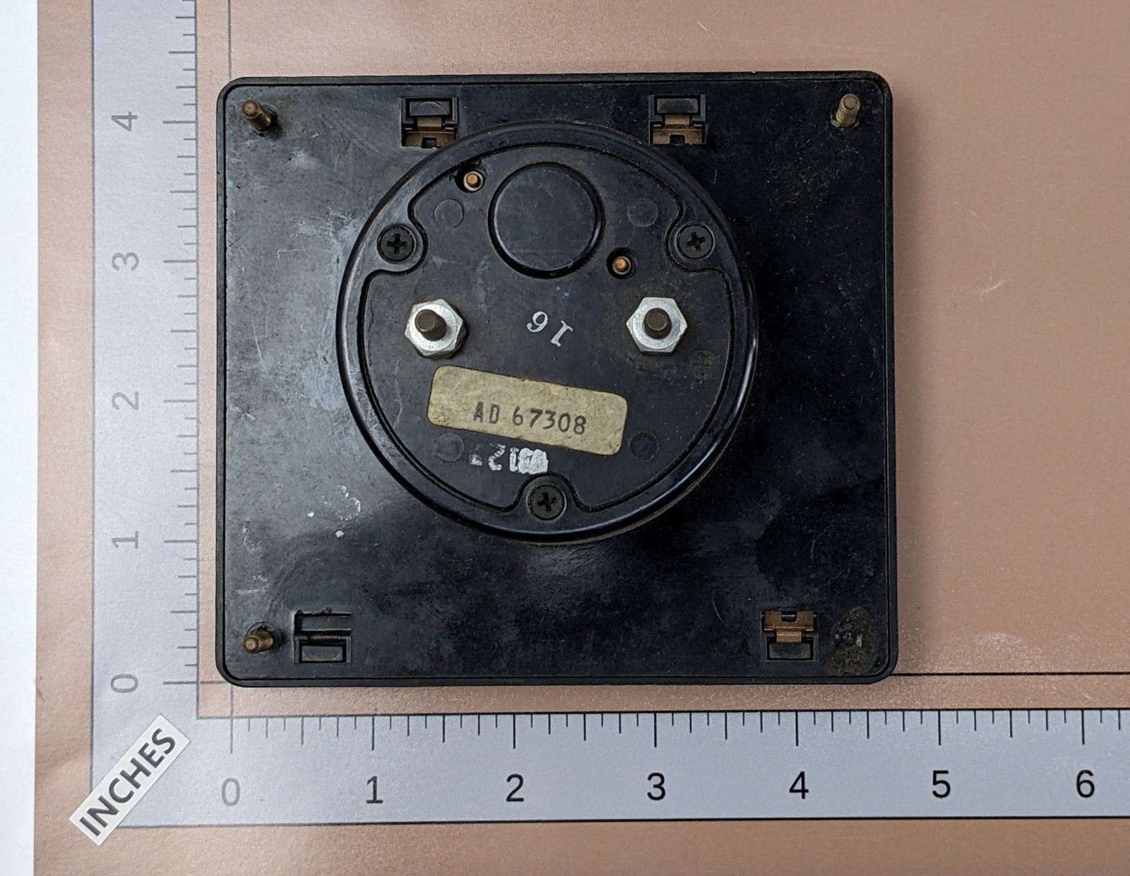 Vintage MMhG Meter Gauge,, AS-IS