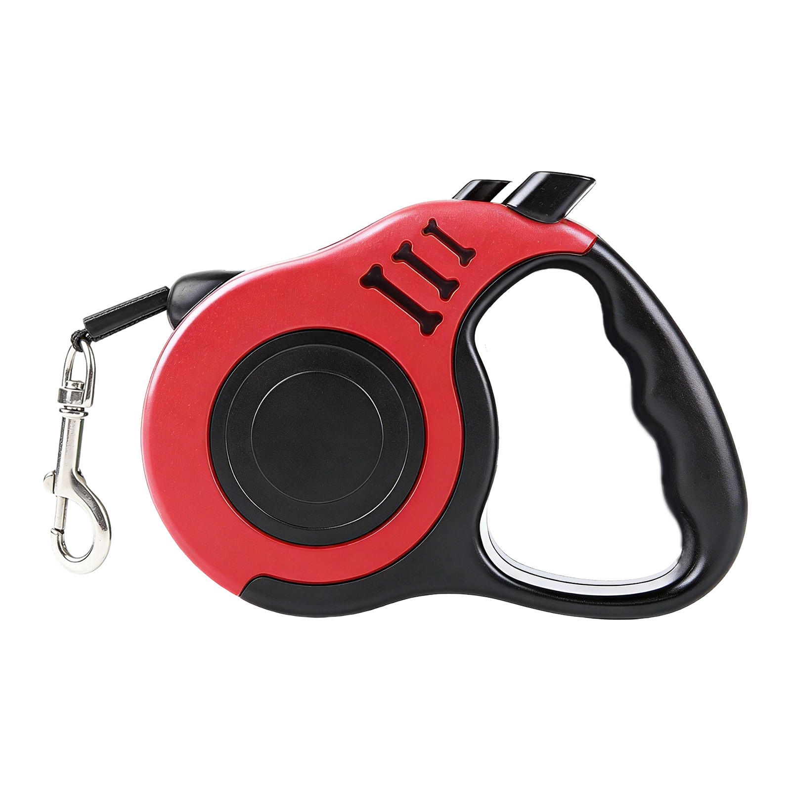 Retractable Dog Leash Auto Lock Anti Pull for Small Medium Dogs Red