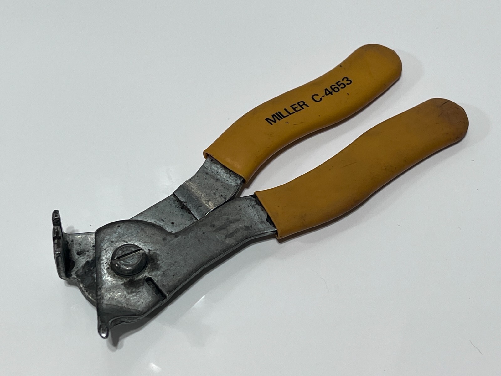 Miller Tools USA Yellow Grip Vintage CV Boot Clamp Plier Tool - Model C-4653
