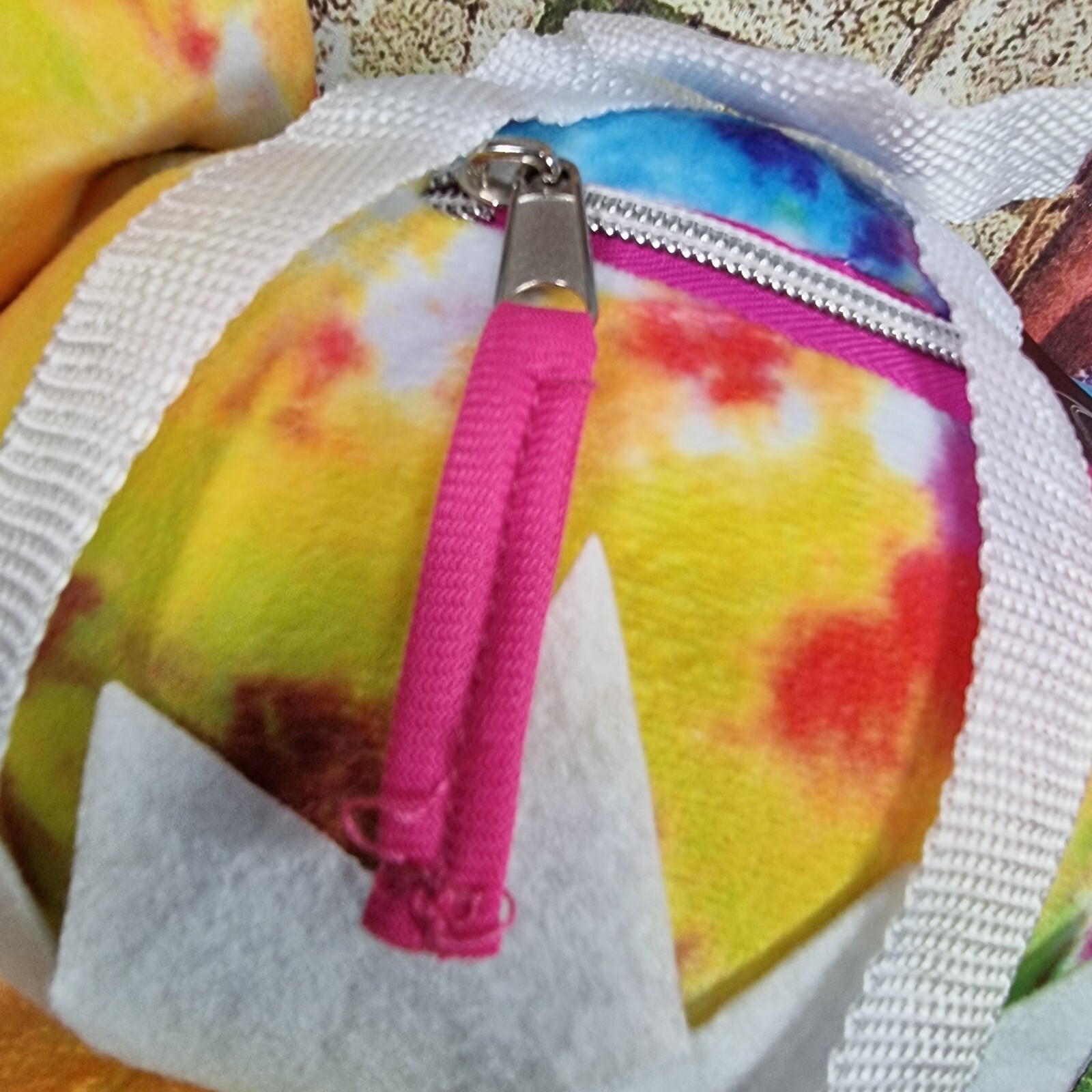 Grateful Dead Bear Tie Dye Backpack 16” Tall, Adjustable Straps New (B7)
