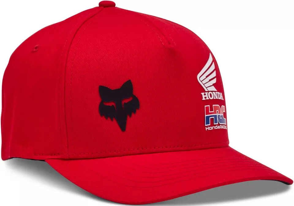 FOX X Honda FLEXFIT HAT - Flame Red Free Ship ! Choose Size!