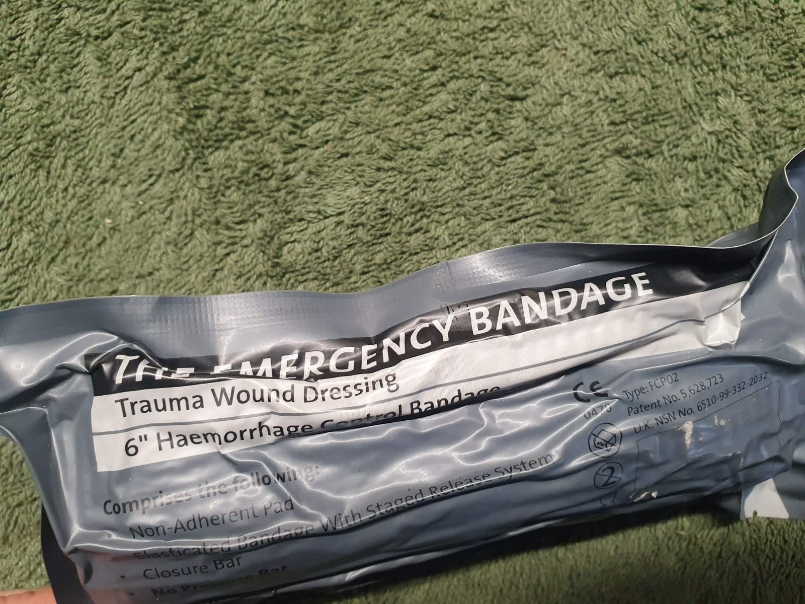 Emergency Bandage Trauma Wound Dressing Haemorrhage Control 1 First Aid Military