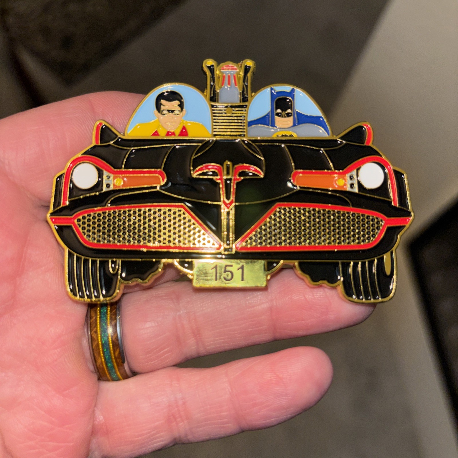 NYPD BATMOBILE “BATMAN &ROBIN”DYNAMIC DUO CHALLENGE COIN- Serialized