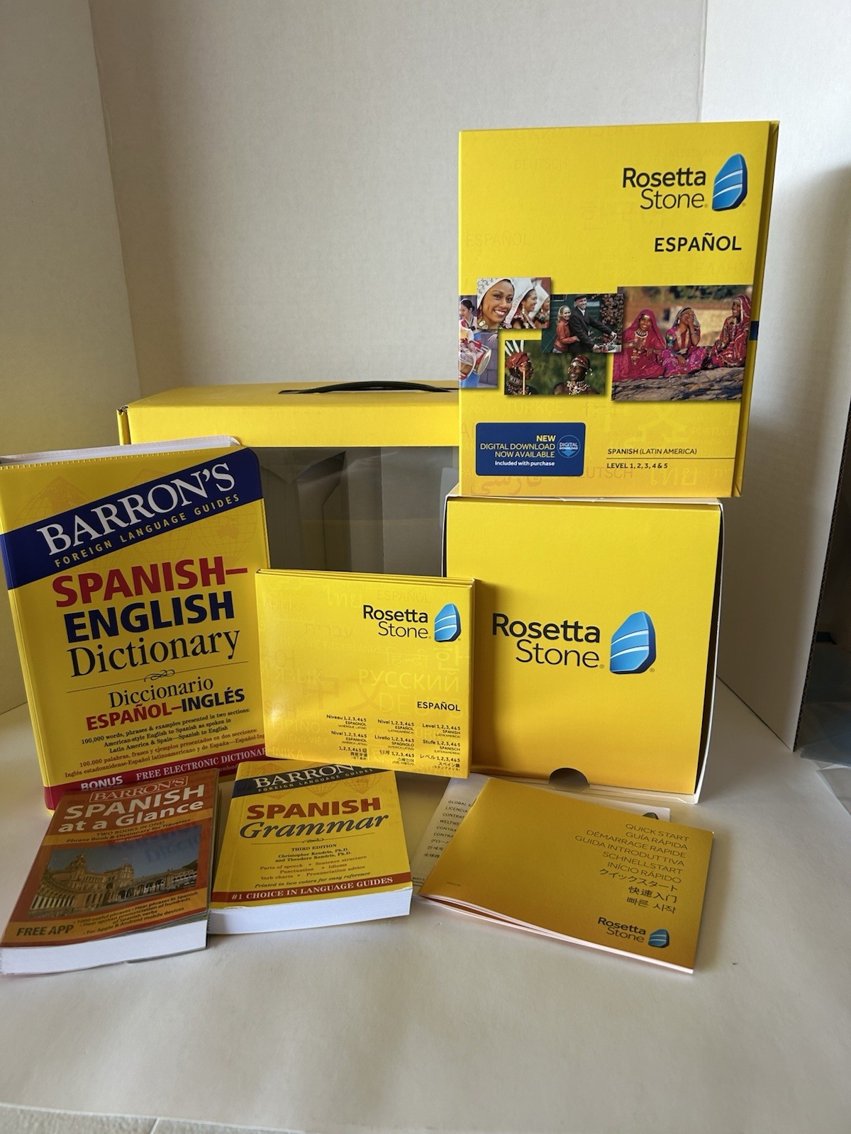 Rosetta Stone Español Spanish Latin Levels 1-5 Set Complete Set