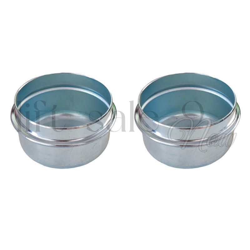 1.98" Inch Trailer Axle Wheel Hub and Bearing Grease Cover Dust Cap 2pk