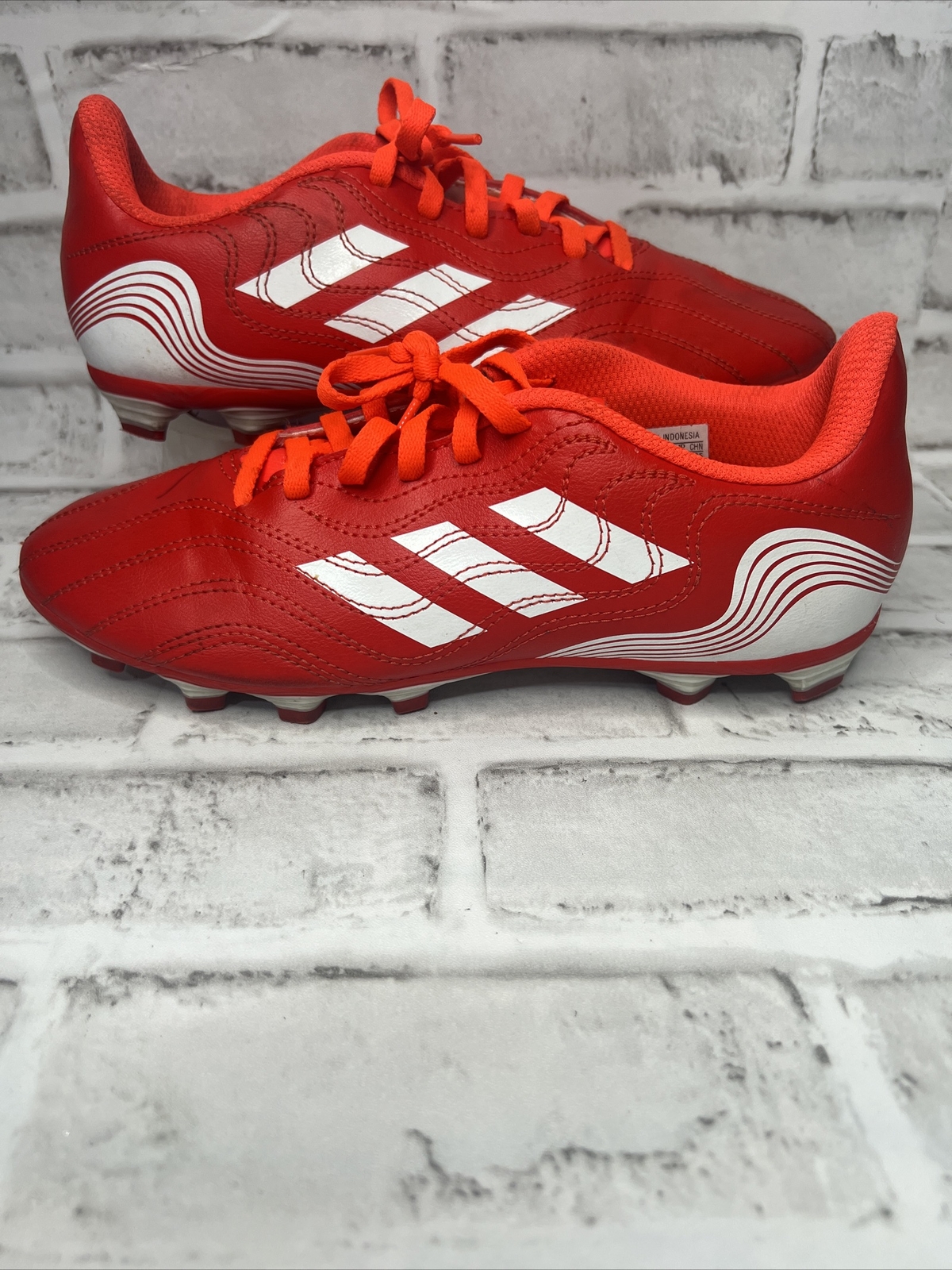 Adidas Mens Copa Sense.4 FY6168 Flexible Ground Red Soccer Cleats Size US 5.5