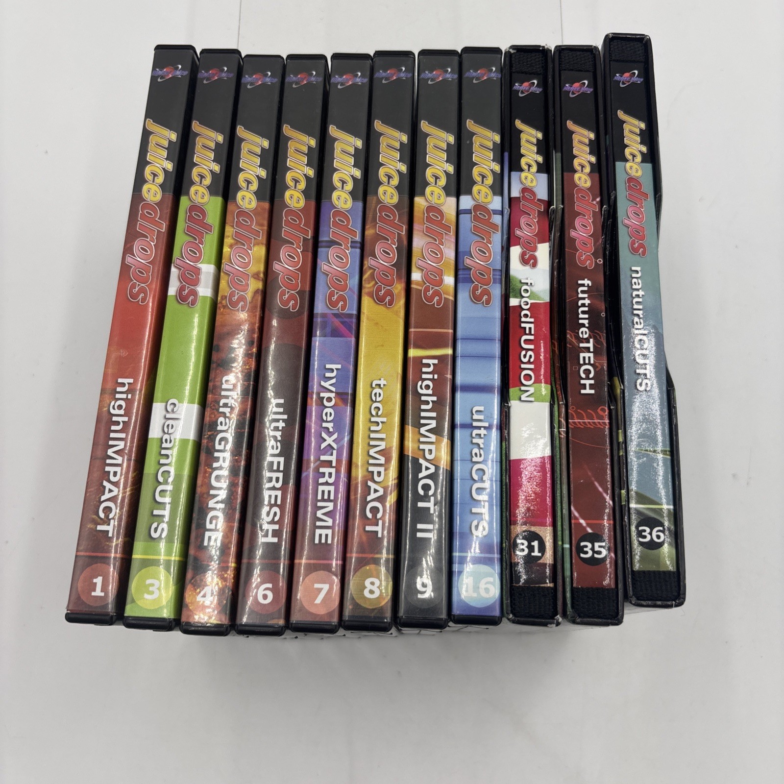 Digital Juice Juice Drops DVDs Lot of 11  (1,3,4,6-9, 16,31,35,36) High Impact